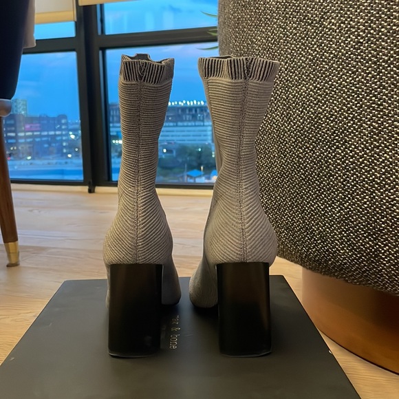 Rag and bone sock booties grey size 36 - Picture 3 of 4